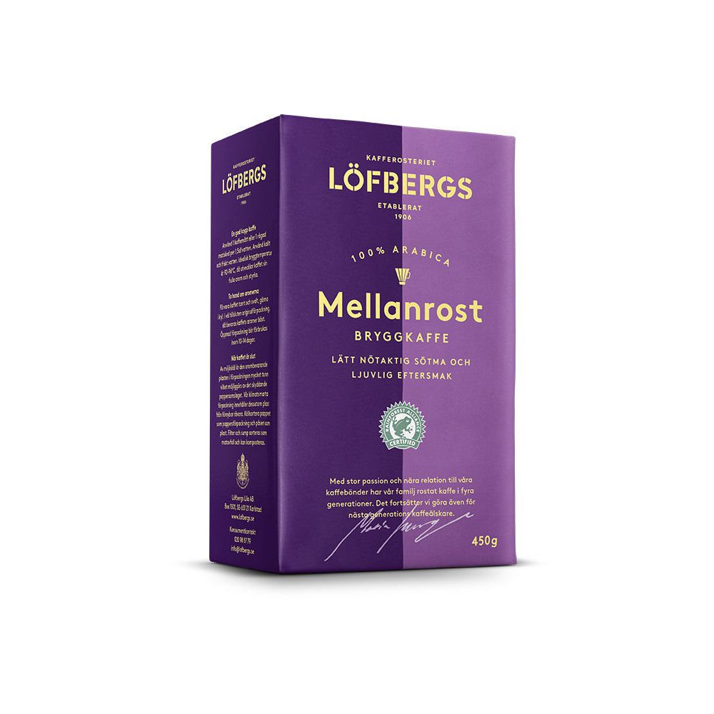 Kaffe Löfbergs Mellanrost Brygg 450g