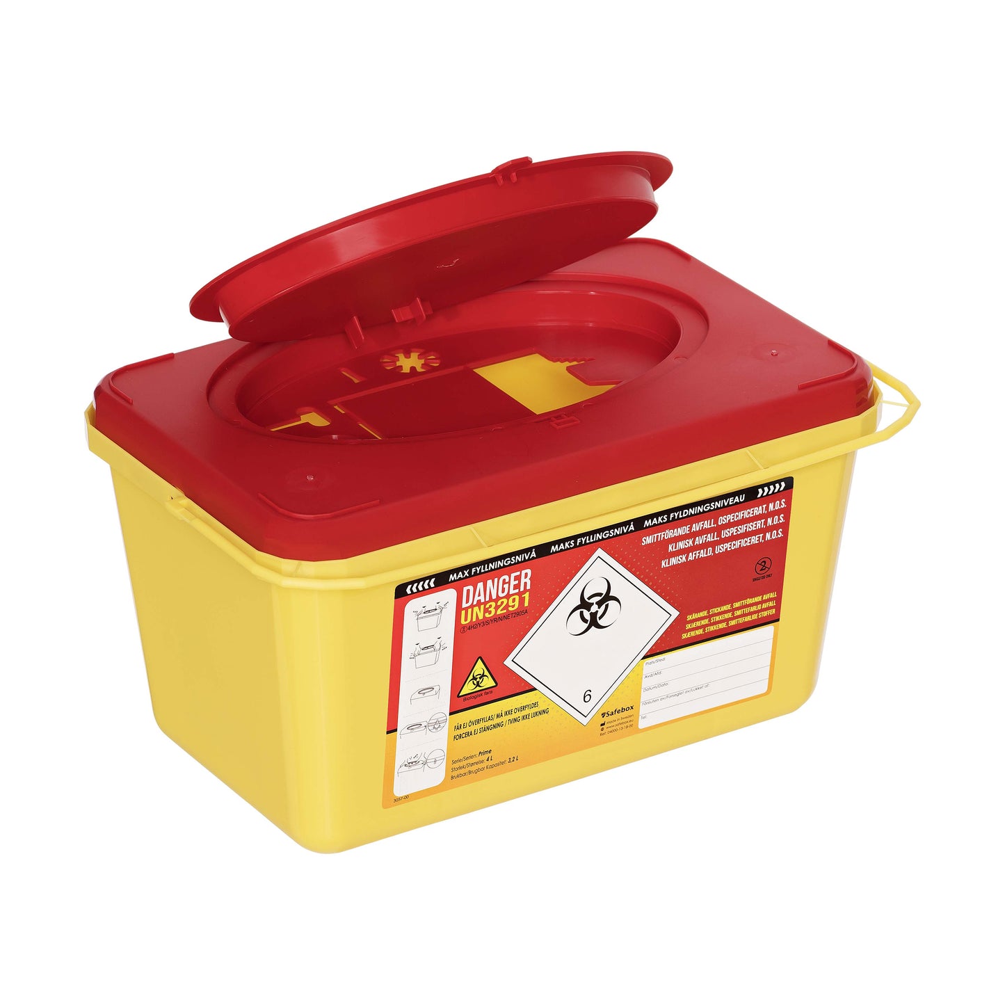 Riskavfallsburk Safebox Prime 4L