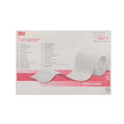 Transpore 2,5cm x 9,1m / 12