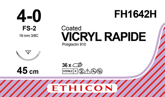 Vicryl Rapid Sutur 4-0 FS-2 45cm Ofärgad  / 36