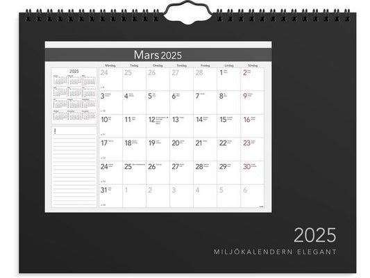 Väggkalender Månad Elegant 2025