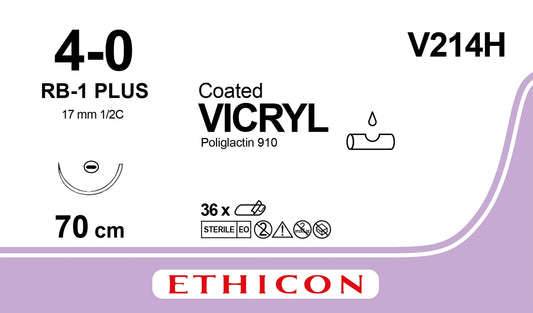 Vicryl Sutur 4-0 RB-1 70cm Ofärgad / 36