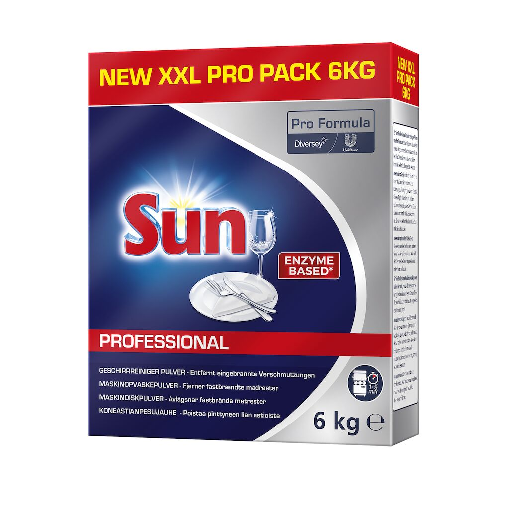 Maskindiskmedel Sun Professional Pulver 6kg