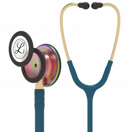 Stetoskop Littmann Classic III Monitoring Karibienblå/Rainbow