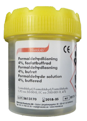 Formaldehyd 4% Fosfatbuffrad pH 7,4 40ml i en 70ml burk / 60