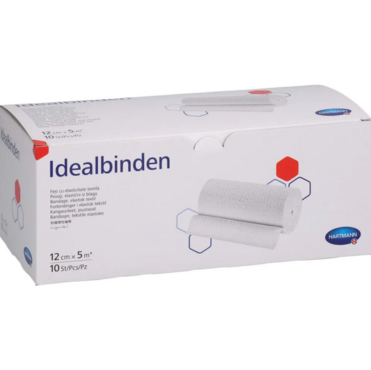 Binda Ideal Elastisk 100% bomull 12cm x 4m / 10