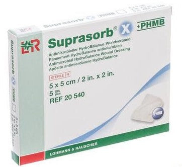 Suprasorb X + PHMB 5 x 5cm / 5