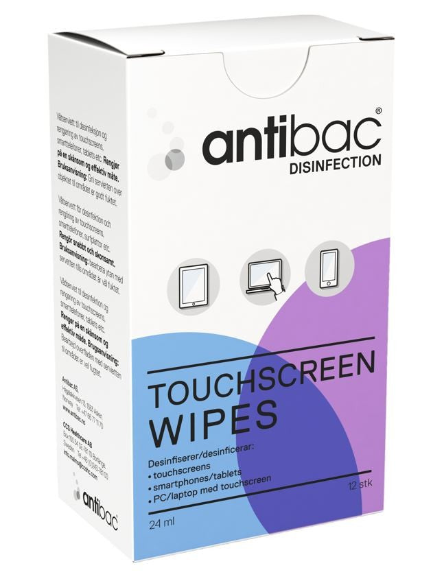 Antibac Touchscreen Wipes / 12