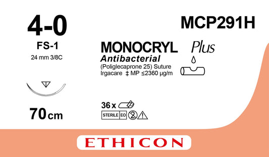 Monocryl Plus Sutur 4-0 FS-1 70cm Ofärgad / 36