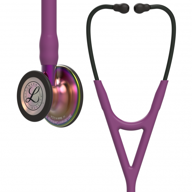 Stetoskop Littmann Cardiology IV Diagnostic Plommon/Rainbow/Lila