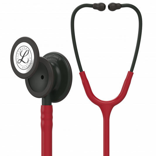 Stetoskop Littmann Classic III Monitoring Vinröd/Svart