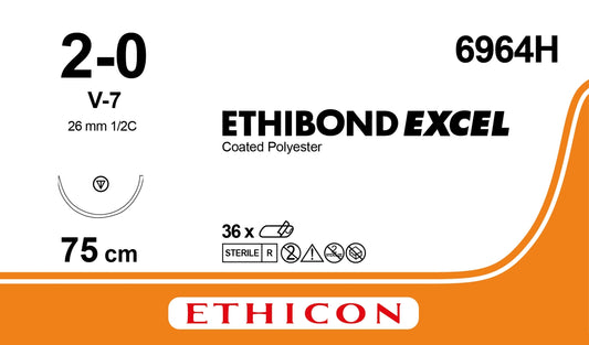 Ethibond Excel Sutur 2-0 V-7 75cm Grön / 36