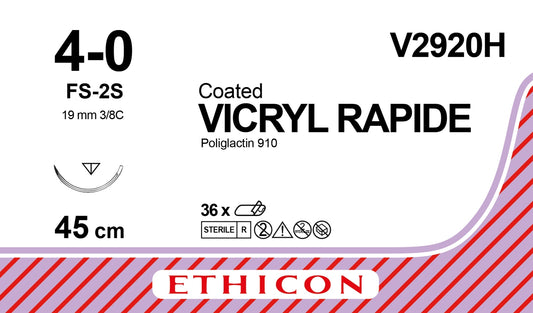 Vicryl Rapid Sutur 4-0 FS-2S 45cm Ofärgad / 36