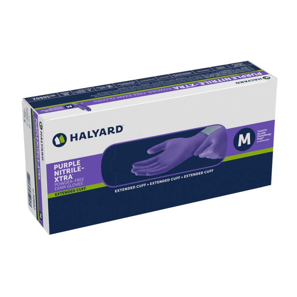 Nitrilhandske Halyard Purple Nitrile-XTRA M / 50