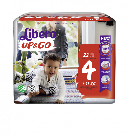 Libero Blöja Up&Go Storlek 4  7-11kg / 22