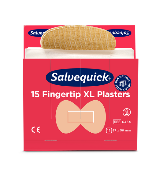 Salvequick Extra Stora Fingertoppsplåster 15st/refill / 6