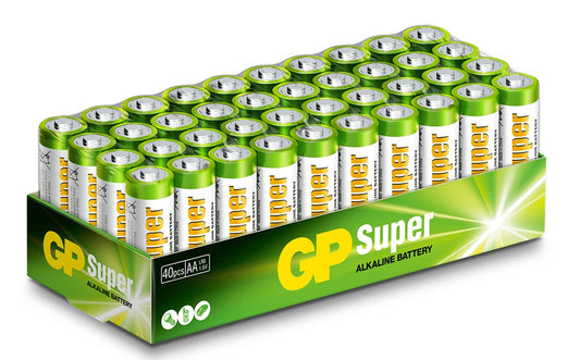 Batteri GP Super Alkaline LR6 AA / 40