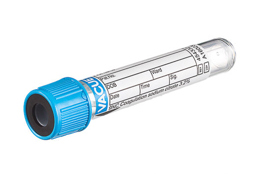 Venprovtagningsrör Ljusblå Na-Citrat 3,2% 3,5ml 13x75mm / 50