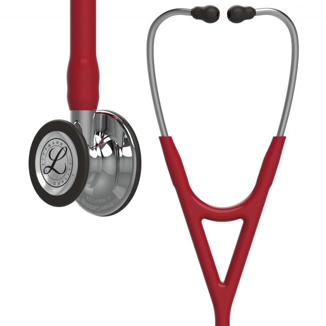 Stetoskop Littmann Cardiology IV Diagnostic Vinröd/Spegel