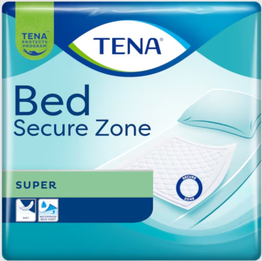 Hygienunderlägg Tena Bed Secure Zone Super 60 x 60cm / 120