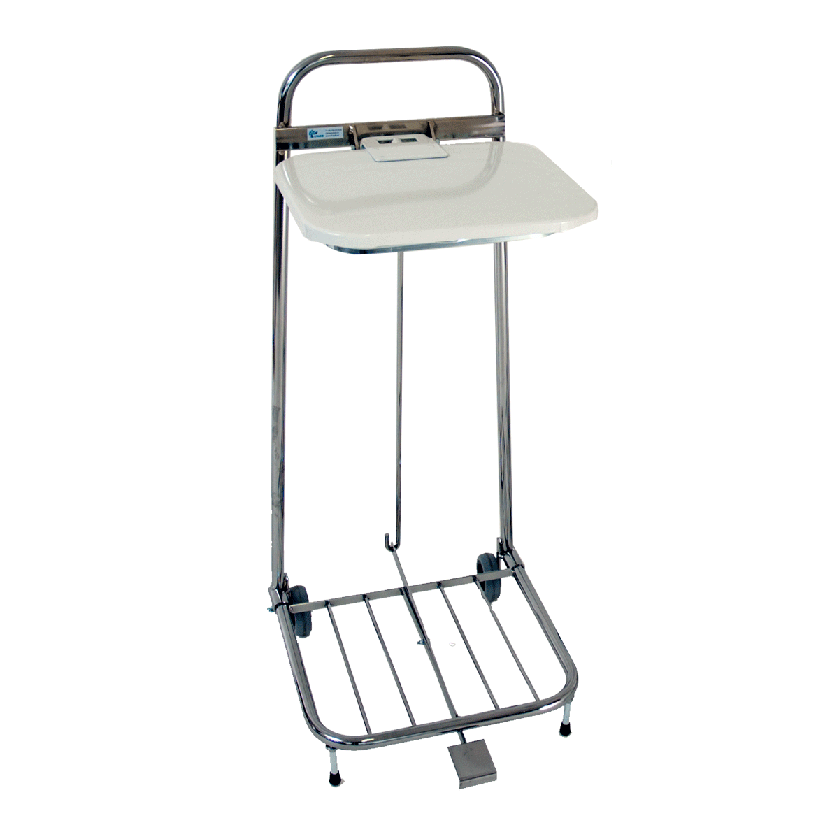 Sopsäcksställ Vitt Plastlock/Pedal 60L