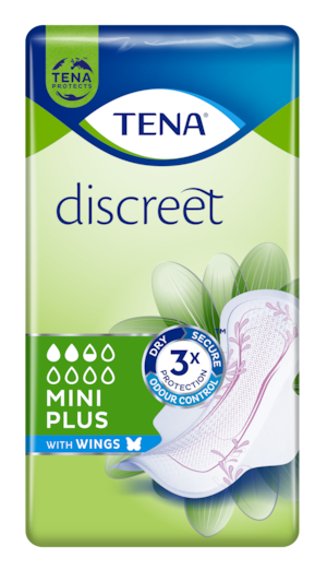 Inkontinensskydd Tena Discreet Mini Plus Wings / 128