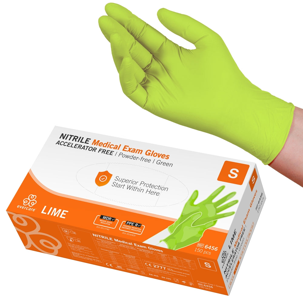 Nitrilhandske Evercare Acc-Fri Lime S / 150