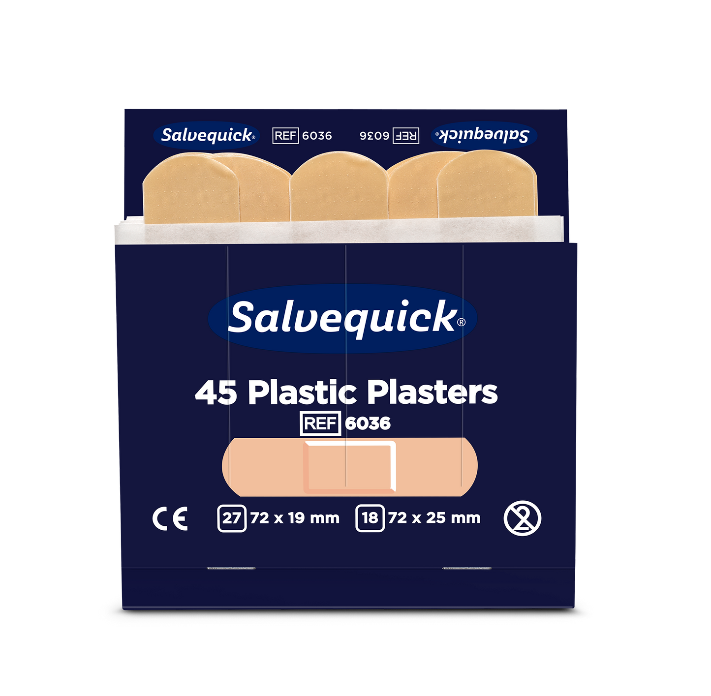 Salvequick Plastplåster 45st/refill / 6