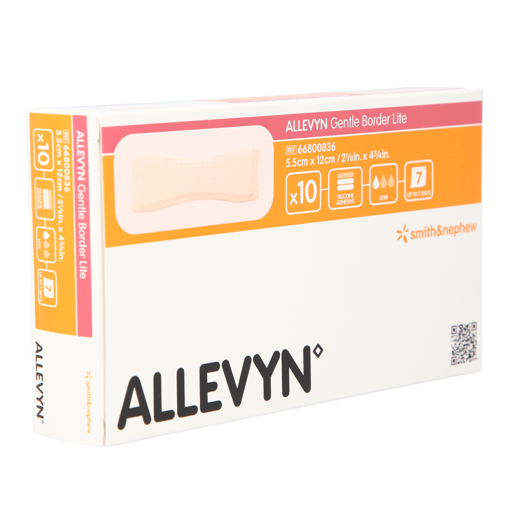 Allevyn Gentle Border Lite 5,5 x 12cm / 10