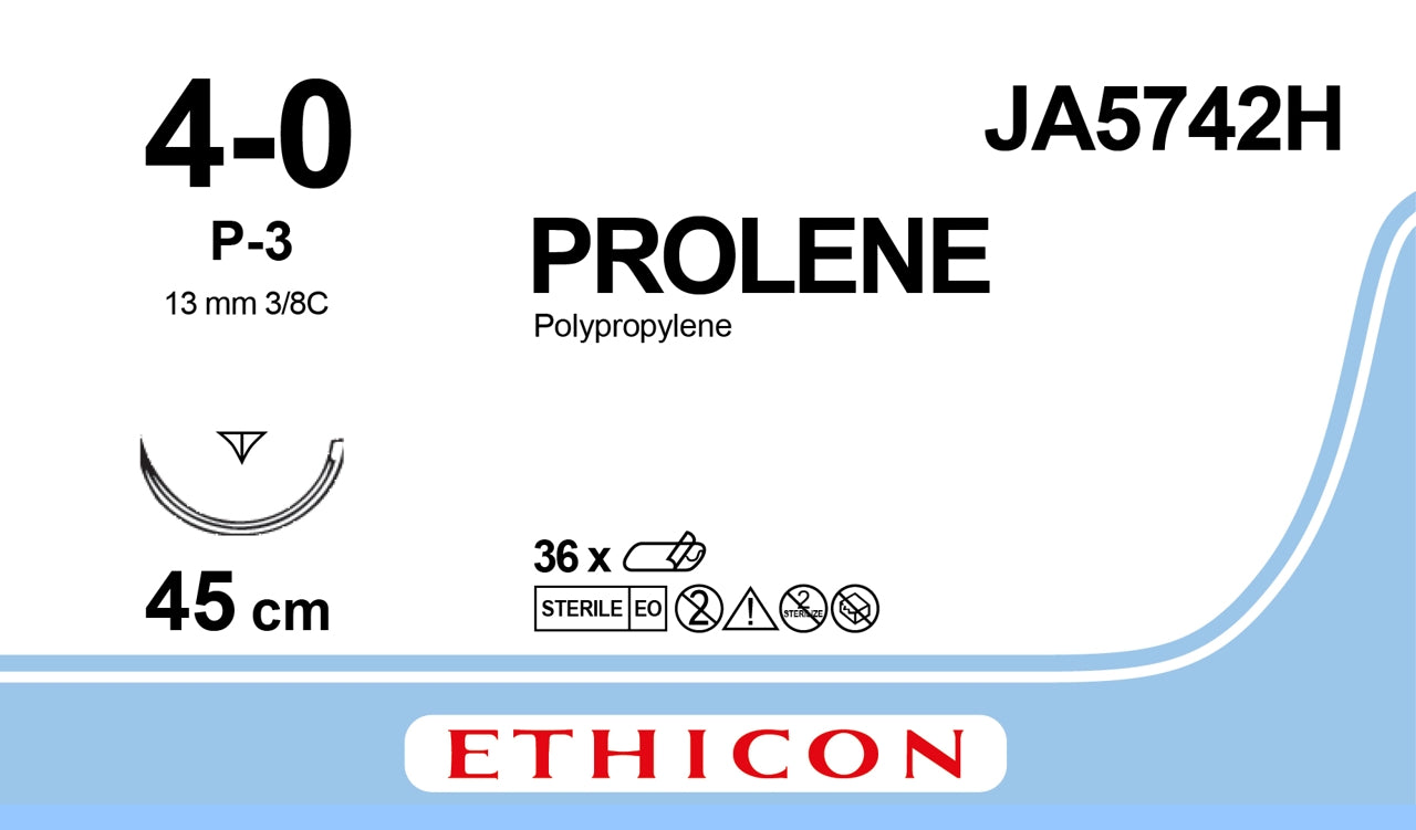 Prolene Sutur 4-0 P-3 45cm Ofärgad