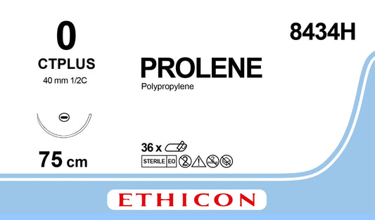 Prolene Sutur 0 CT 75cm Blå / 36