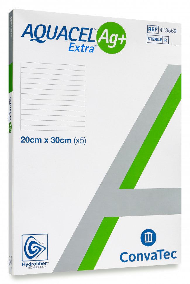 Aquacel AG Plus Extra Hydrofiber 5 x 5cm / 10