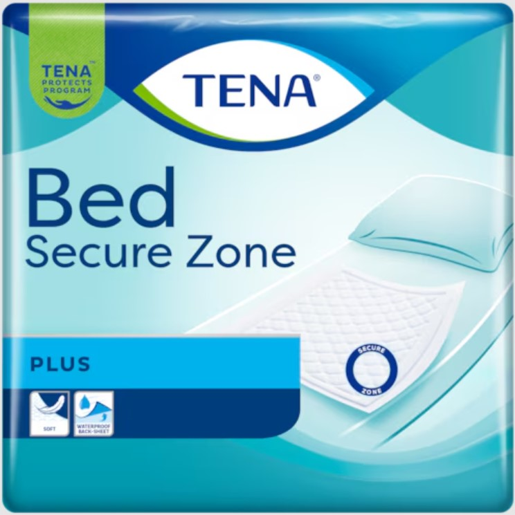 Hygienunderlägg Tena Bed Secure Zone Plus 90 x 80cm / 80