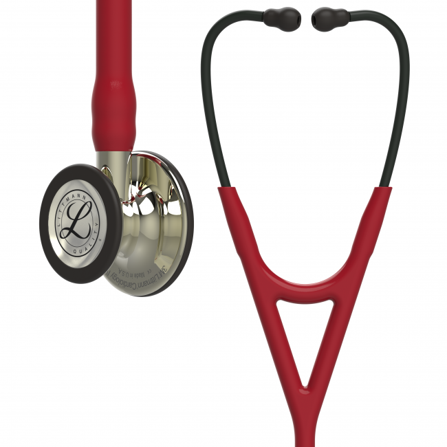 Stetoskop Littmann Cardiology IV Diagnostic Vinröd/Champagne