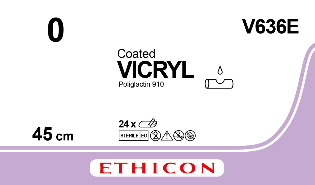 Vicryl Ligatur 0 3x45cm Lila / 24