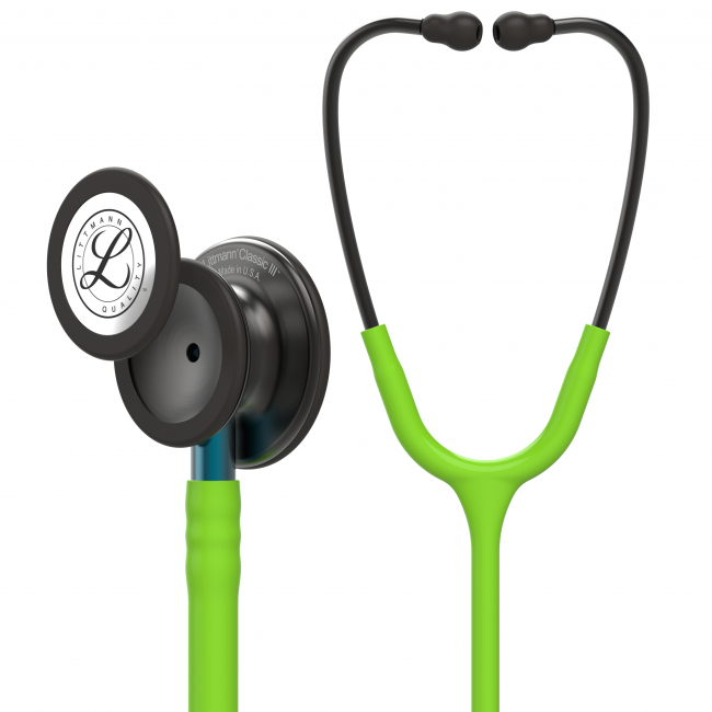 Stetoskop Littmann Classic III Monitoring Limegrön/Smoke/Blå