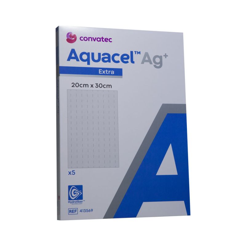 Aquacel AG Plus Extra Hydrofiber 20 x 30cm / 5