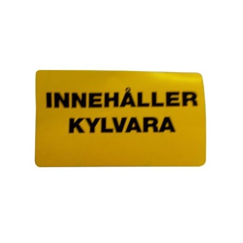 Etikett Innehåller Kylvara / 250