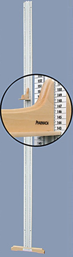 Längdmätare 0 - 205cm Golvmodell i trä