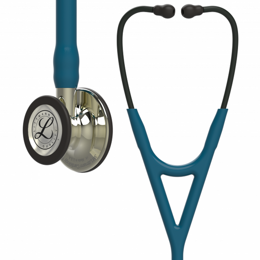 Stetoskop Littmann Cardiology IV Diagnostic Karibienblå/Champagne