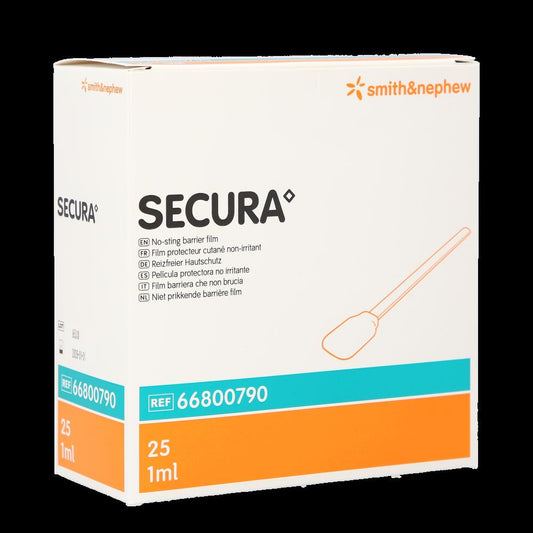 Secura No-Sting Barrier Film Protectant Swabs 1ml / 25