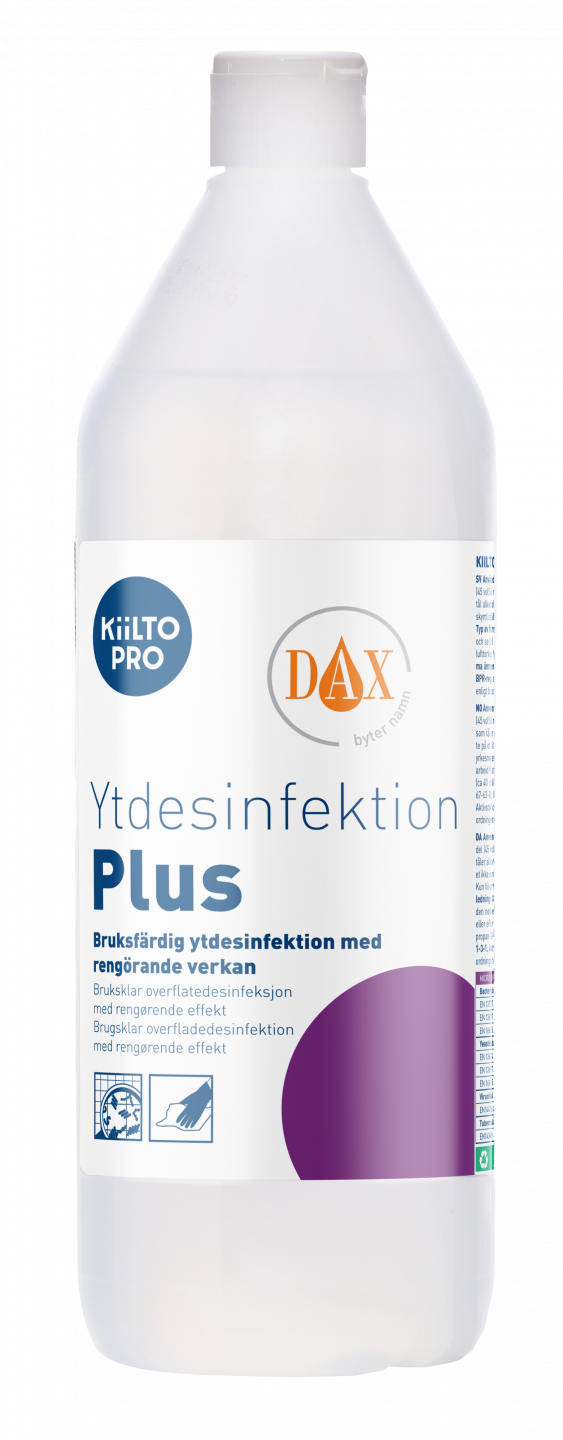 Ytdesinfektion Dax Kiilto Plus 1L