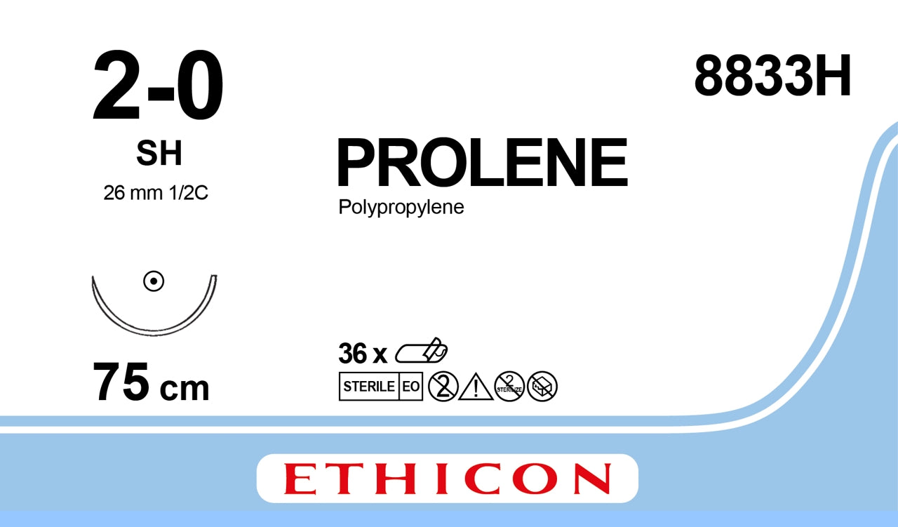 Prolene Sutur 2-0 SH 75cm Blå / 36