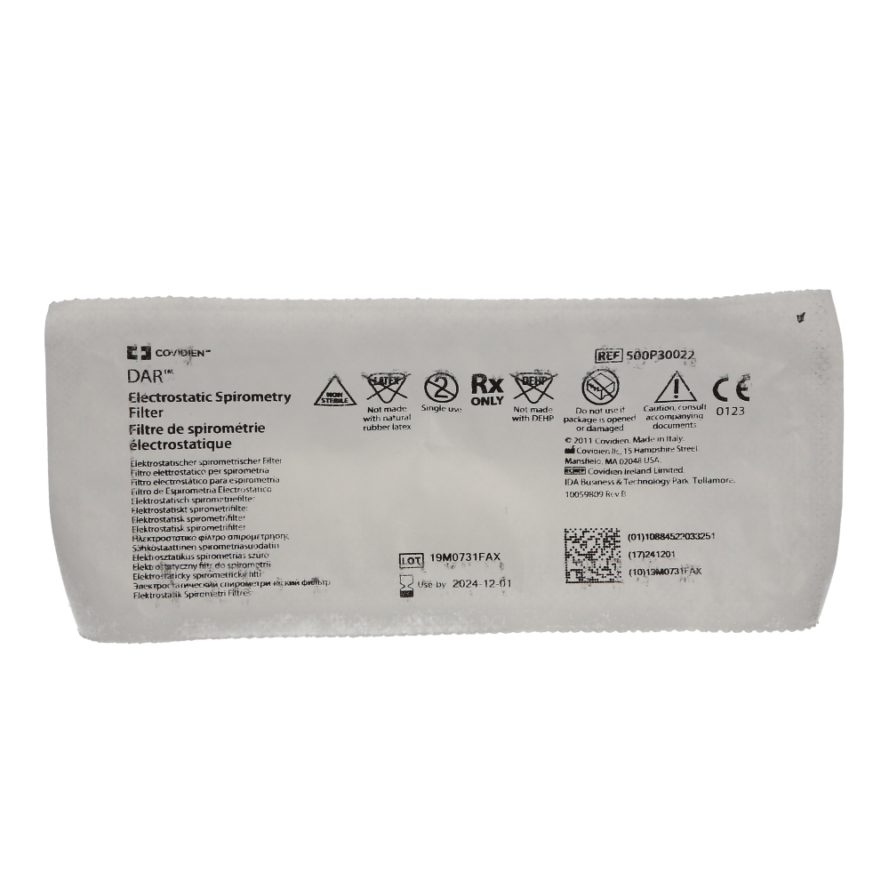 Munstycke Spirometer med Bakteriefilter Spirobac / 25